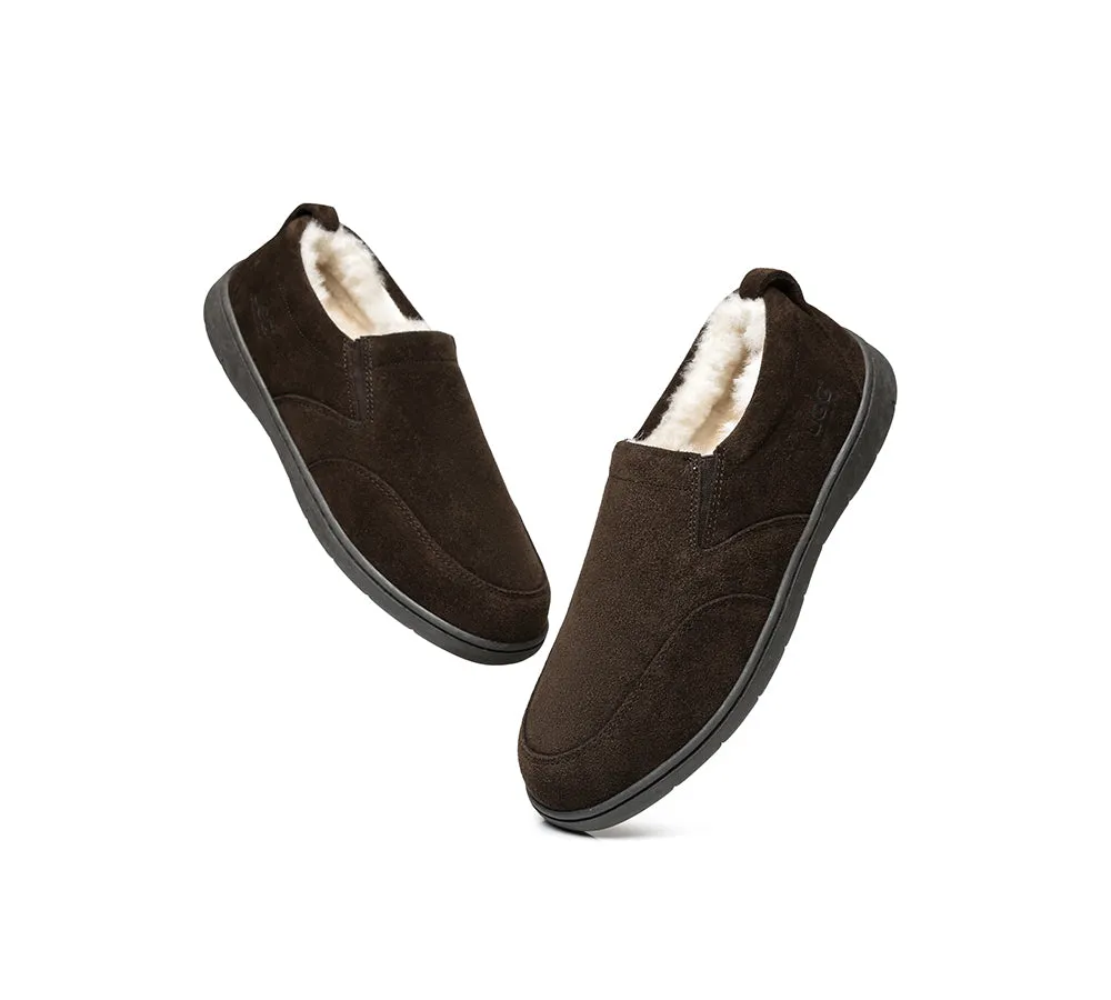 UGG Mens Moccasins Sheepskin Wool Slippers Dino