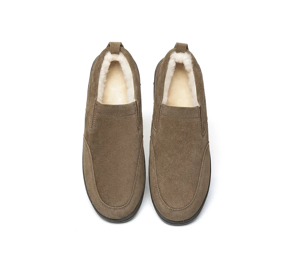 UGG Mens Moccasins Sheepskin Wool Slippers Dino